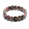 Joyería de Cristal Transfronteriza, Piedra Natural, Pulsera de Amatista de Moda para Mujer, Ojo de Tigre Multicolor con Etiqueta de Mano Facetada