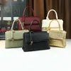 Bolso Tejido Hecho a Mano de Diseño de Nicho para Mujer, Maletín Sencillo y Elegante para el Trabajo, Bolso de Mano Versátil Casual, Bolso Cuadrado Pequeño
