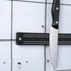 Suporte Magnético Longo para Facas de Plástico Bloco de Facas Magnético Montado na Parede da Cozinha Suporte Magnético de Madeira de Acácia para Armazenamento de Facas Sucção Magnética