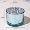 Copo de Vela Perfumada Galvanizado em Estoque, Suporte de Vela Estrelado de Vidro Dourado, Presente de Aniversário, Ornamento de Fragrância para Decoração de Casa