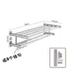 Toallero de baño, no requiere taladro, estante de almacenamiento para cocina y baño, organizador de toallas para inodoro, accesorio de hardware para montaje en pared