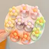 Coloridos pasadores de pelo de pulgar estilo coreano para niños y niñas, lindas diademas, dulces cordones para el pelo de niños, gomas elásticas de alta elasticidad, accesorios para el pelo