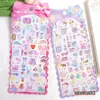 En Stock Entrega Instantánea Sanrio Licencia Oficial Pegatinas de Cristal 3D para Niñas Pegatinas de Decoración DIY