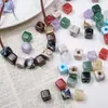 Sfumato Duas Cores Estilo Chinês Quadrado Imitação de Jade Acrílico Corrente para Celular Acessórios de Cabeça Acessórios para Joias DIY