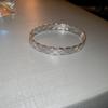 Pulsera Geométrica Redonda de Flor de Zirconia Transfronteriza Europea y Americana Estilo Retro de Moda Pulsera Joyería de Lujo Ligero Al por Mayor