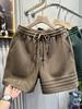 Design de Três Listras Shorts Esportivos Casuais Pesados Calças Masculinas Verão Soltas Calças Cinco Pontos Calças de Moletom Americanas Transfronteiriças