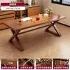 Mesa de Comedor para Hogar Apartamento Pequeño Mesa de Comedor Color Madera Maciza Simple Habitación de Alquiler Hotel Nórdico Mesa y Sillas de Comedor Combinación Comercial
