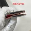 3.5 cuerpo de cinturón para hombre de fondo rojo piel de vaca de primera capa de doble cara hebilla automática borde aceitado sin plomo sin hebilla cinturón de cuero