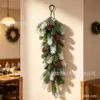 Planta artificial de pino navideño con bayas rojas para colgar en la pared de Amazon transfronterizo, planta artificial de decoración navideña para el hogar