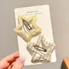 Presilhas de Cabelo Coloridas Xadrez Estrela para Meninas, Presilhas para Franja Lateral, Acessórios de Cabelo para Meninas e Bebês, Grampos para Cabelos Soltos