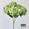 Ramo de Hortensias Artificiales de 5 Cabezas para Hotel, Restaurante, Decoración del Hogar, Flores Falsas para Arreglos de Boda, Arte Floral, Manojo de Hortensias Artificiales