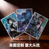 Flash Duplo Anime Papel Colorido Acrílico Personalizado Laser Estampagem a Quente Papel Colorido Cartão de Cores Anime Periféricos Secundários Presentes