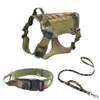 Collares y Correas Tácticas para Perros Transfronterizos Cuidadosamente Seleccionados para Perros Grandes, Correas de Nylon para Perros de Entrenamiento al Aire Libre, Collares para Mascotas