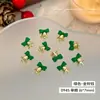 Joias para Unhas Sino Laço Estilo Quente de Celebridade da Internet Sino de Liga de Ouro e Prata Decorações DIY para Unhas de Natal