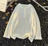 Camiseta de manga larga a rayas texturizada con cuello Henry para hombre y mujer, top básico simple de otoño holgado para drop-shipping