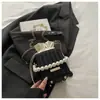 Bolso de Hombro Único de Diseñador Nuevo Bolso Cubo de Moda Tendencia Cadena de Perlas Bolso Cruzado Elegante de Gama Alta para Mujer