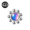 Clavo de Hueso Enterrado Aobao Titanio G23 Transfronterizo Uña de Hueso Enterrada Sol Uña de Hueso con Cerradura de Diamante Blanco Temperamento Uña de Injerto de Piel Subcutáneo Puncture Uña Enterrada