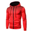 Sudadera con capucha y cremallera para hombre transfronteriza, diseño de retazos, cárdigan casual deportivo de manga larga, talla europea, adecuada para primavera y otoño