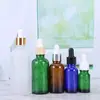 Botella cuentagotas transparente para aceites esenciales de 10 m, botella vacía de 30 ml, botella de vidrio para reempaque de aceites esenciales, botella de líquido de esencia, impresión
