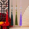 Pingente de Borla para Espada com Nó de Bambu Estilo Antigo Pingente de Bolsa DIY Nova Decoração Estilo Chinês Hanfu Pingente de Marcador de Página