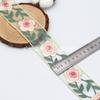 Accesorios de encaje con bordado de flores de color estilo nacional de organza, accesorios para cheongsam Hanfu de Nearline, cinta