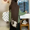 Cachecol Quente Estilo Japonês Filhote Fofo Cachecol de Lã Misturada para Casal Aquecedor de Pescoço Design de Moda de Inverno Aquecedor de Pescoço À Prova de Frio