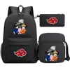 Mochila Nova de Verão 2022 Harajuku Anime Estudante Casual Casual Mochila Escolar Grande Capacidade Conjunto de Três Peças