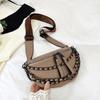 Riñonera bandolera ancha transfronteriza, bolso de cadena de moda, nuevo bolso bandolera de moda, bolso de hombro para mujer, bolso de pecho para mujer, moda coreana, bolso para mujer