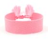 Pulsera de Cinta Tejida Estilo Étnico con Texto Bordado y Borlas, Pulsera Trenzada DIY, Diseño Simple, 104 Colores Disponibles, Pulsera Estilo Europeo y Americano