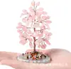 Decoraciones de Árbol de la Vida de Cristal Decoración Japonesa de Sanación Topacio Ágata Roja Adornos Pequeños de Mesa Regalos Creativos Venta al Por Mayor