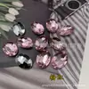 Venta al por mayor Acrílico Oval Fondo Puntiagudo No poroso Colorido Diamante Forma de Huevo Diamante Zapatos de Mujer Tacón de Zapato Flor de Zapato Accesorios para el Cabello Parche
