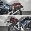Muscle car Wolf adecuado para Haojue XCR300 bolsa lateral bolsa de lona bolsa de negocios para computadora maletín modificación con parrilla de liberación rápida
