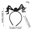 Aro para el pelo divertido para Halloween, fiesta, graduación, disfraz, bola esponjosa, hebilla de cabeza de araña, accesorios creativos para el cabello con trucos de actuación