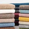 Algodón Lino Lino Tela de Sofá Engrosada Color Tela Gruesa Vieja Mantel Tratamiento de Tela de Lino Tela para Funda de Almohada DIY Artículo Predeterminado