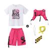 Ropa de Moda Infantil Hip-hop Ropa de Calle Hip-hop para Niños y Niñas Chaleco Traje de Tres Piezas Marca de Moda Hip Hop Infantil traje
