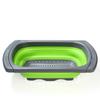 Cesta de Drenaje Plegable de Silicona Transfronteriza Redonda Plegable Cesta de Drenaje Herramienta de Cocina Fácil Almacenamiento Juego Cesta para el Hogar