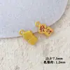 Estilo Chino Antiguo Rojo Atrae Fortuna Ruyi Dios de la Riqueza Aleación Gota de Aceite Colgante Doble Colgante Espaciador Joyería de Colgante Hecha a Mano DIY