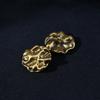 Botón dorado para ropa, abrigo de cachemira, abrigo de piel, botón metálico decorativo, suéter para hombre y mujer, lana, botón de alta gama