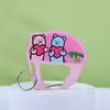 Mosquetón Acrílico Caricatura Personalizada Oso Hamburguesa Colgante Decorativo Mochila Estudiante Colgante Bolsa del Dolor Hebilla