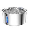 Dispensador de Agua para Mascotas de Acero Inoxidable Alimentador Inteligente de Agua Led para Gatos y Perros Purificación de Agua de Doble Capa Plato para Beber Tazón de Agua