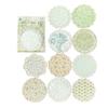 Mo tinta renda papel flores período aberto série oco retro floral conta de mão adesivos material de decoração 10