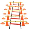 Set de Escalera de Agilidad para Fútbol, Marcadores de Entrenamiento de Agilidad, Conos, Ayudas de Entrenamiento de Baloncesto, Vallas
