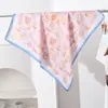 Elegante e de Alta Qualidade Roupa Externa Lenço de Seda Feminino 90cm Lenço Quadrado Grande Xale Versátil Lenço Novo para Primavera e Outono para Combinar com Camisas
