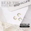 Joyería de Arte para Uñas de 26 Letras Aleación de Oro y Plata Diamante 3D para Arte de Uñas Accesorios de Decoración para Uñas DIY