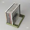 Rack de Armazenamento para CDs Suporte de Exibição de Álbuns em Disco Armazenamento de CDs para Mesa Caixa de Armazenamento para Discos de Vinil Rack de CDs Retrô