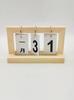 Soporte de calendario plegable de madera, sencillo, para estudio en casa, escritorio, decoraciones, accesorios para fotos, adornos