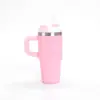 Copo de Carro 14oz Copo com Alça Copo Portátil de Carro com Canudo Copo de Gelo Copo Térmico Copo de Água 304 Portátil