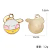 Colgantes de esmalte de la linda serie Sanrio oso de dibujos animados, My Melody, perro Pacha accesorio DIY colgantes pequeños