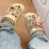 Uma geração de sapatos de buraco Shirley Mei sapatos acessórios de fivela de flor diy fivela decorativa de desenho animado acessórios de sapatos removíveis