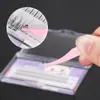 Pinza de Delfín Redonda de Cabeza Corta Herramienta para Injerto de Pestañas Rizador de Pestañas Postizas Portátil Fácil de Usar Pinzas para Pestañas de Regalo para Principiantes